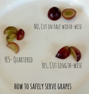 grapes cut safely