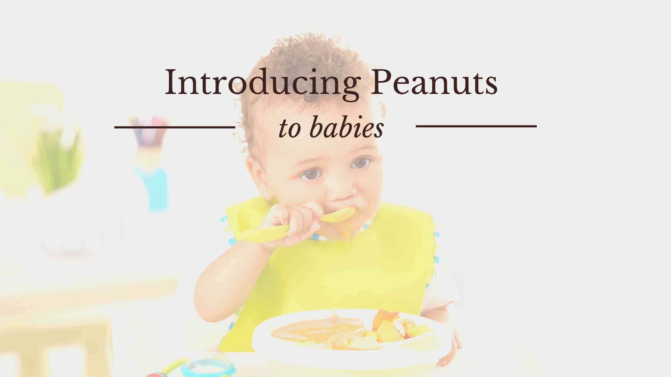 Introducing peanut butter to hot sale baby