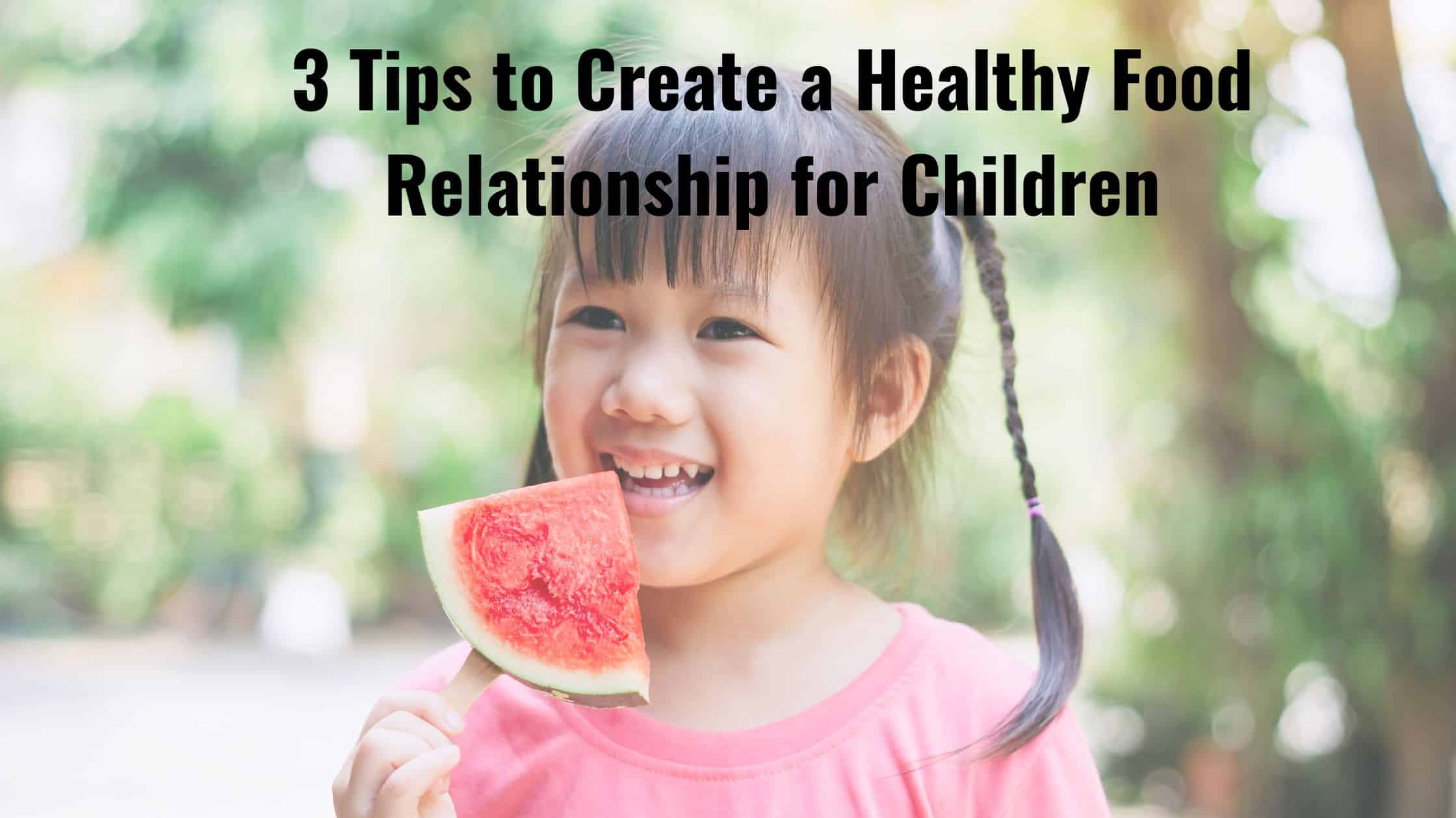 Child happily eating watermelon