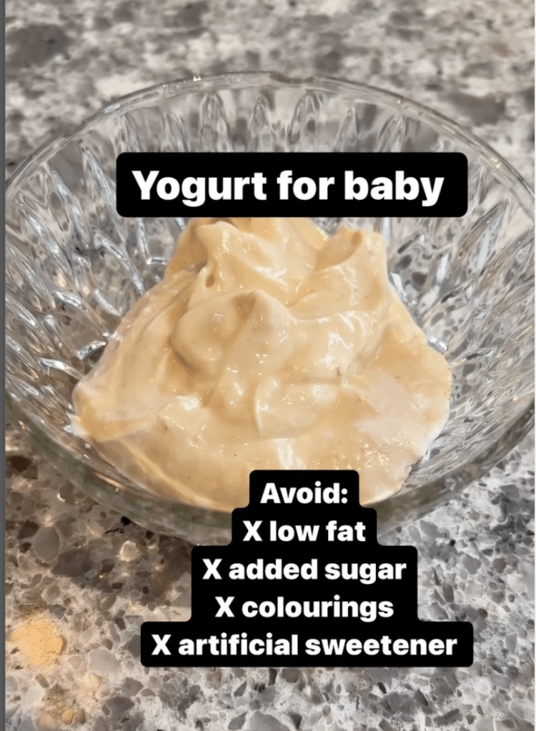 yogurt for baby