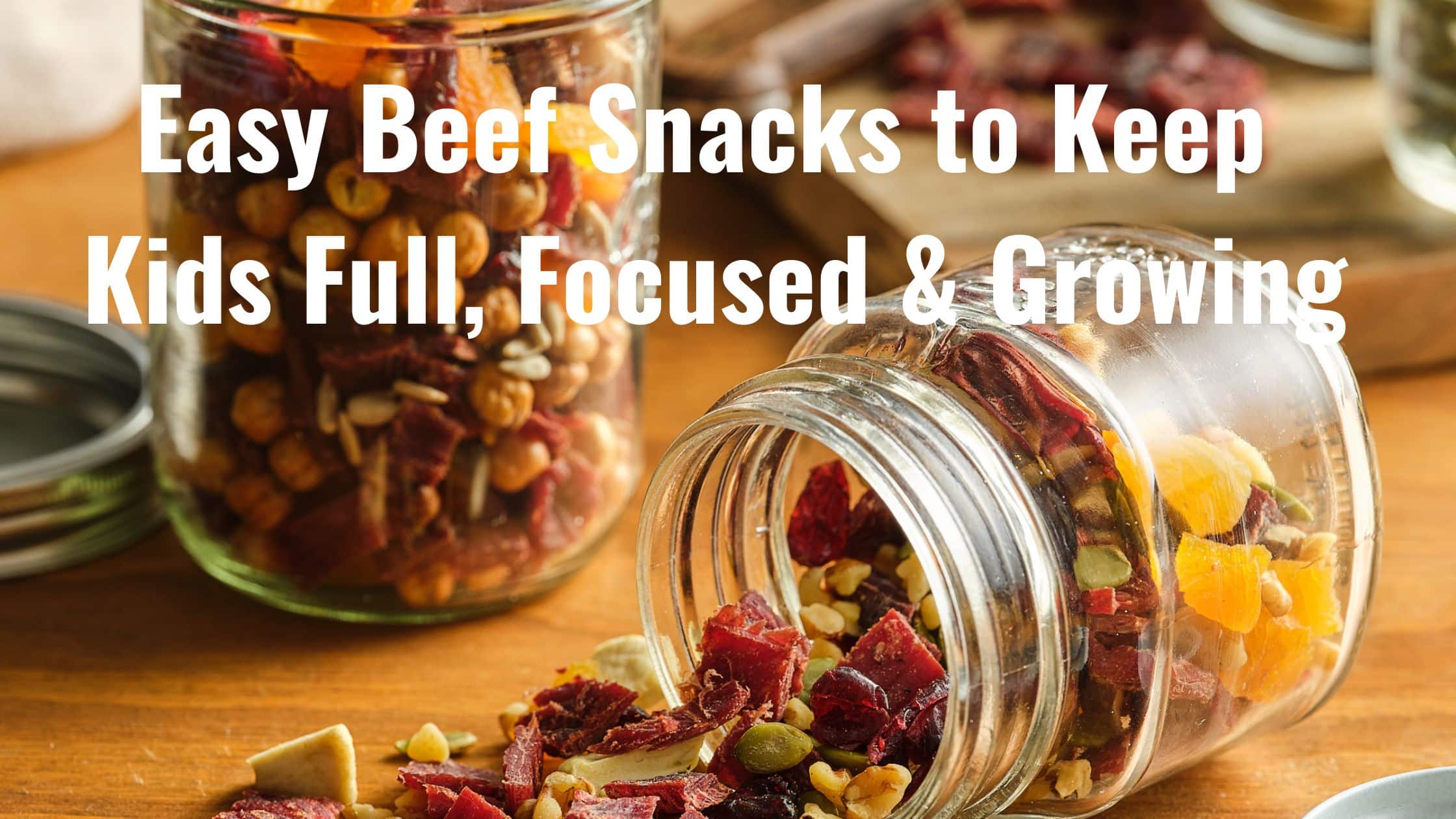 easy beef snacks for kids - beef trail mix photo